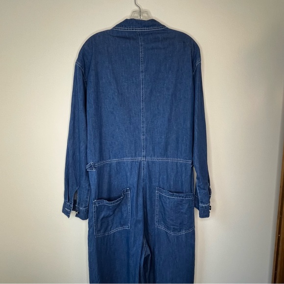 Anthropologie x Mare Mare Aya Denim Utility Long Sleeve Jumpsuit - Picture 6 of 11